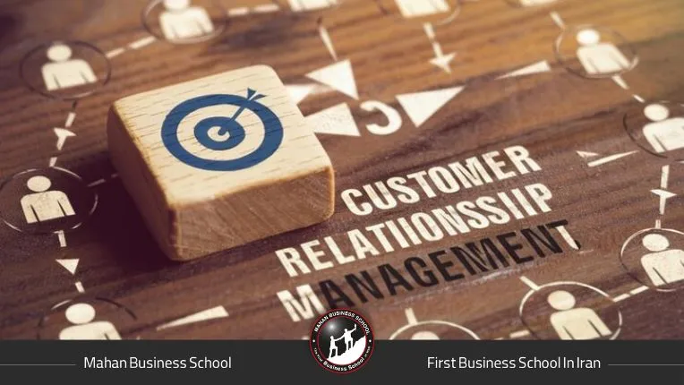 بیانگر دستهبندی انواع ارتباط با مشتری در بوم کسبوکار است؛ از ارتباط حضوری گرفته تا خدمات سلفسرویس، خودکار و ارتباط شخصیسازی ش