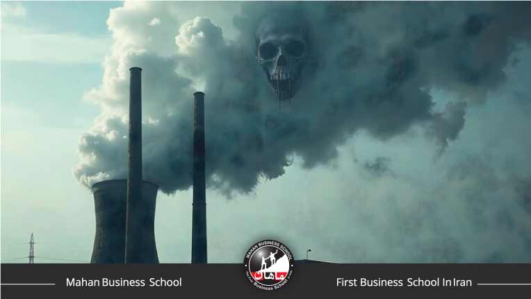 آلودگی شدید هوای تهران با آسمان خاکستری و کاهش دید شهری