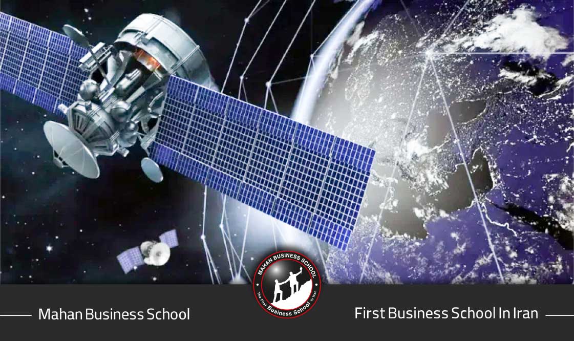 تصویری از یک مدار پیچیده که در آن سیگنالها قطع شدهاند یا تصویری از نمودار اقتصادی که روند نزولی دارد و در پسزمینه، تصویری از ساختمانهای اداری یا کارخانهها.