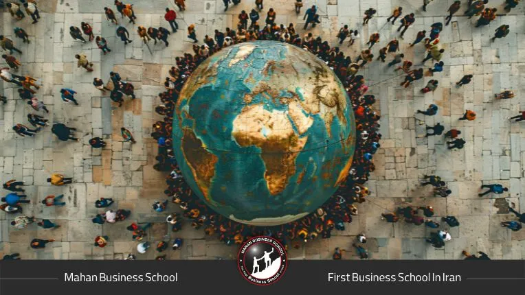 تصویری از سازمانهای بینالمللی و تیمهای منابع انسانی که بر تحلیل داده، مدیریت استعداد و نقشهای استراتژیک HR تمرکز دارند.